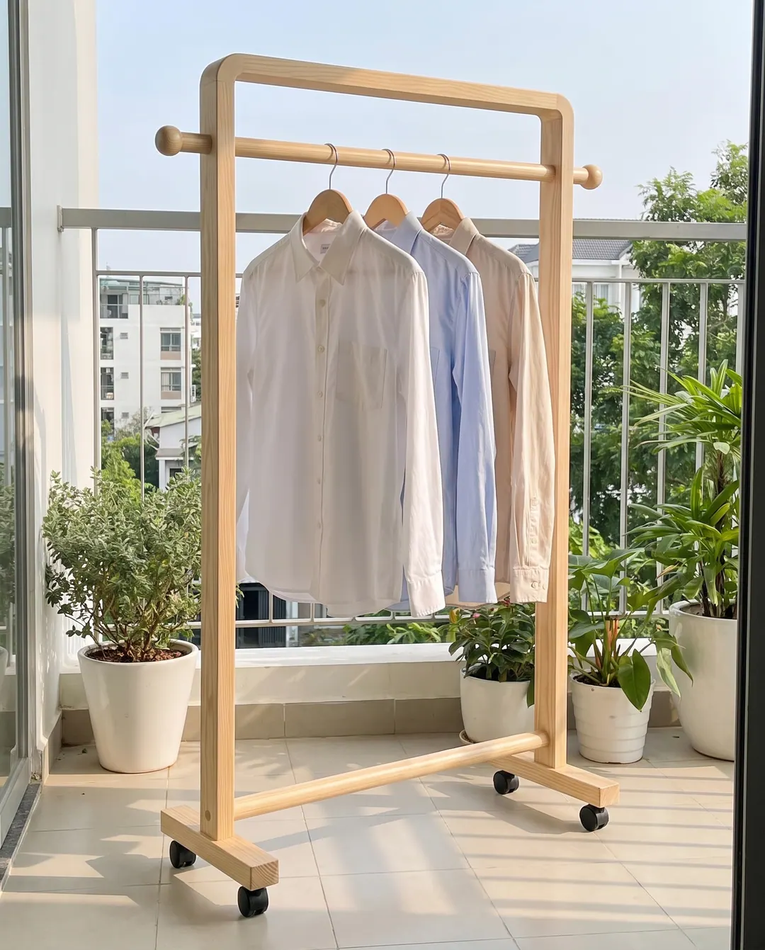 Ảnh tổng thể kệ treo quần áo